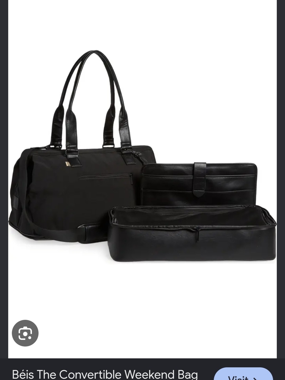 Bèis The Convertible Weekend Bag - Black